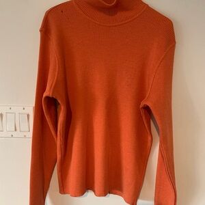 Vintage Gucci Orange Turtleneck Sweater Mens Large ( fits M ) NOTE CONDI…